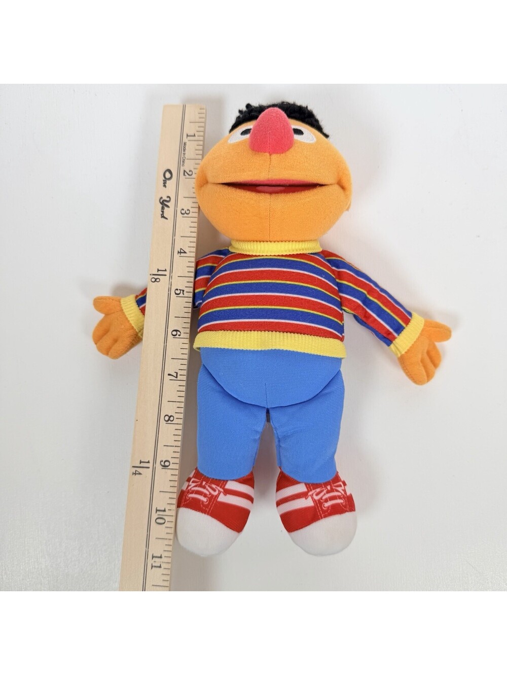 Sesame Street Ernie Plush Stuffed Animal Hasbro 2013 Striped Sweater 10.5" - Picture 6 of 7